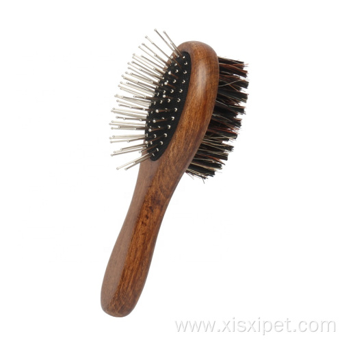 Double Sided Pet Bristle Massage Needle Comb Brush